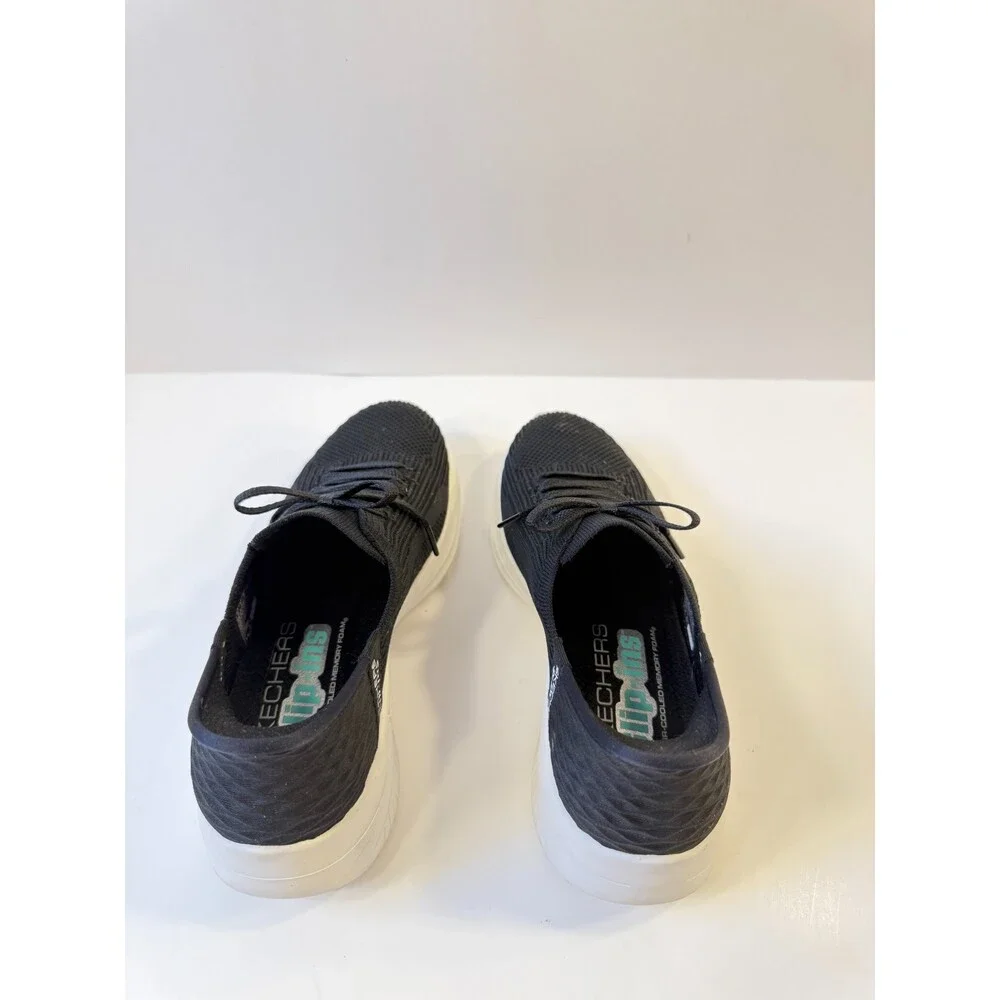 Skechers Womens Hands Free Slip Ins Ultra Flex Black Sneakers US 5